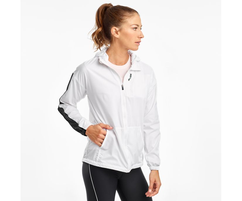 Saucony Packaway Women\'s Jackets White | AU 273DFMN